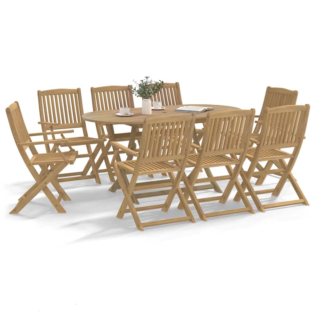 Gartenstühle 8 Stk. Klappbar 54x61x88 cm Massivholz Akazie