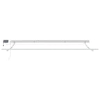 Markise Manuell mit LED Weinrot 500x300 cm