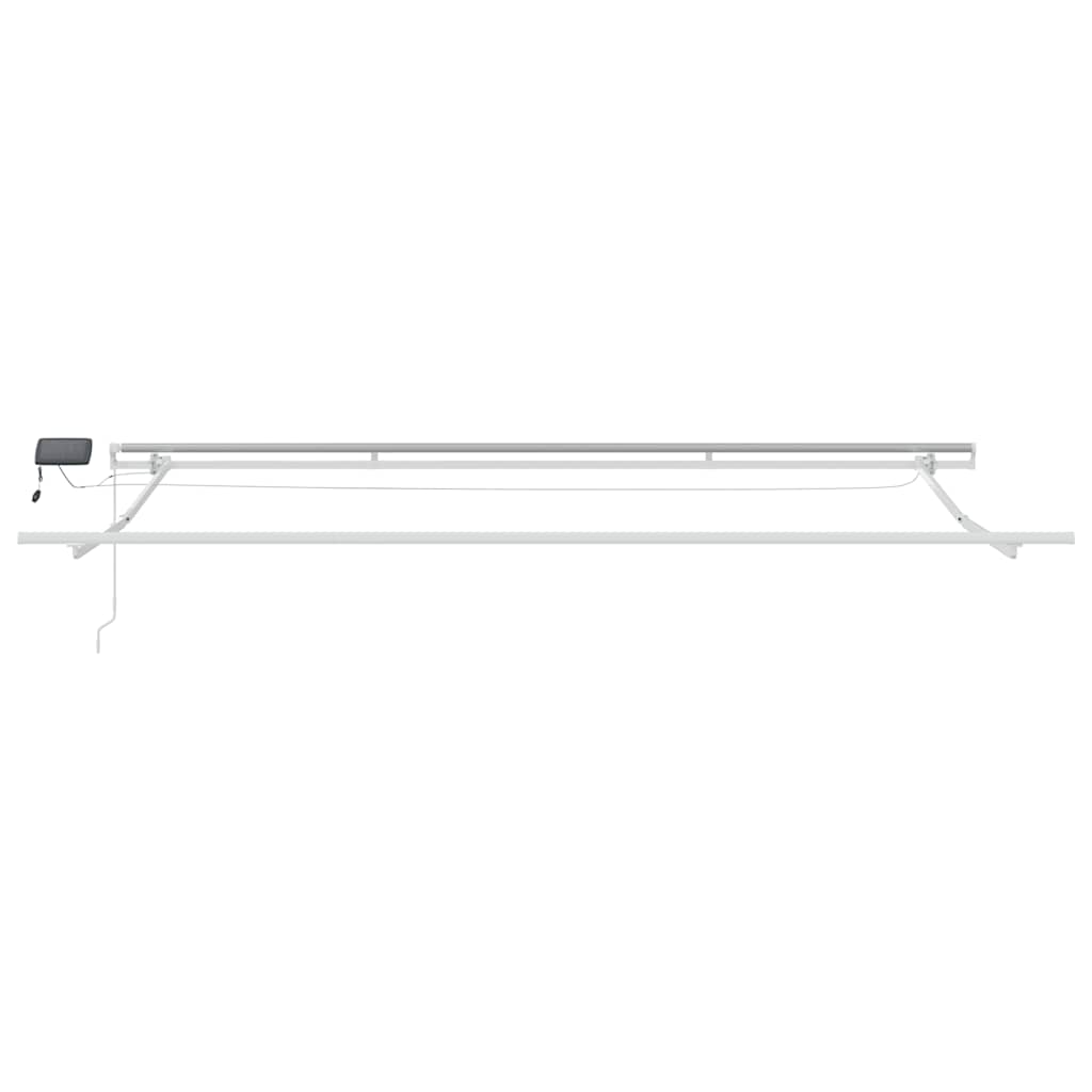 Markise Manuell mit LED Weinrot 500x300 cm