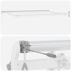 Markise Automatisch mit LED Weinrot 600x300 cm