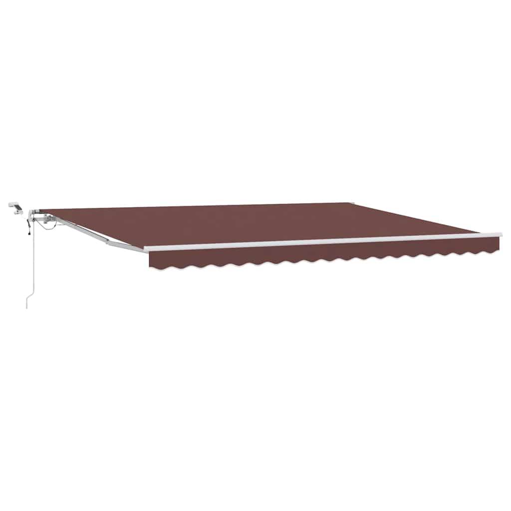 Markise Automatisch mit LED Braun 450x300 cm