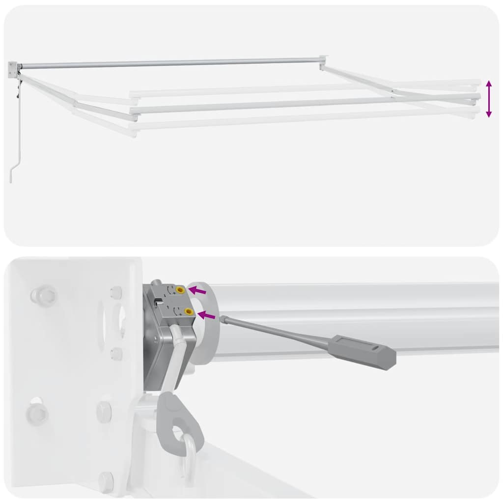 Markise Automatisch Braun 450x300 cm