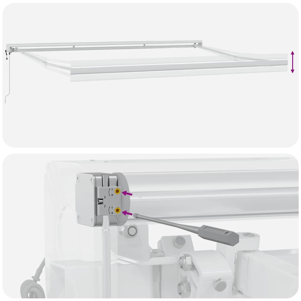 Markise Automatisch Braun 500x300 cm