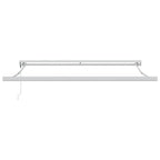 Markise Einziehbar Anthrazit und Weiß 3x2,5 m Stoff & Aluminium