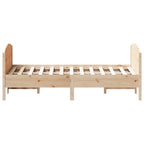 Massivholzbett ohne Matratze 120x190 cm Kiefernholz