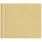 Balkon-Sichtschutz Sandfarben 90x1000 cm 100% Polyester-Oxford