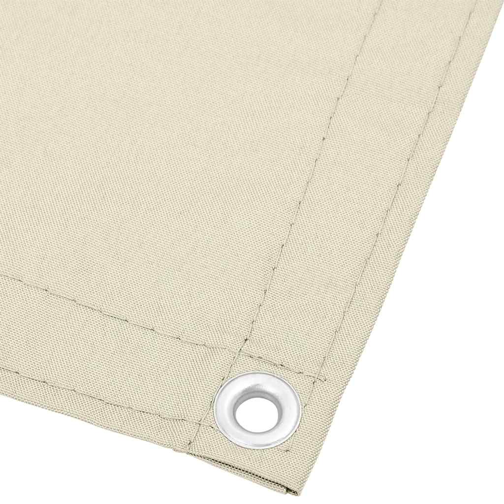 Balkon-Sichtschutz Creme 75x700 cm 100 % Polyester-Oxford