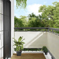 Balkon-Sichtschutz Creme 75x700 cm 100 % Polyester-Oxford
