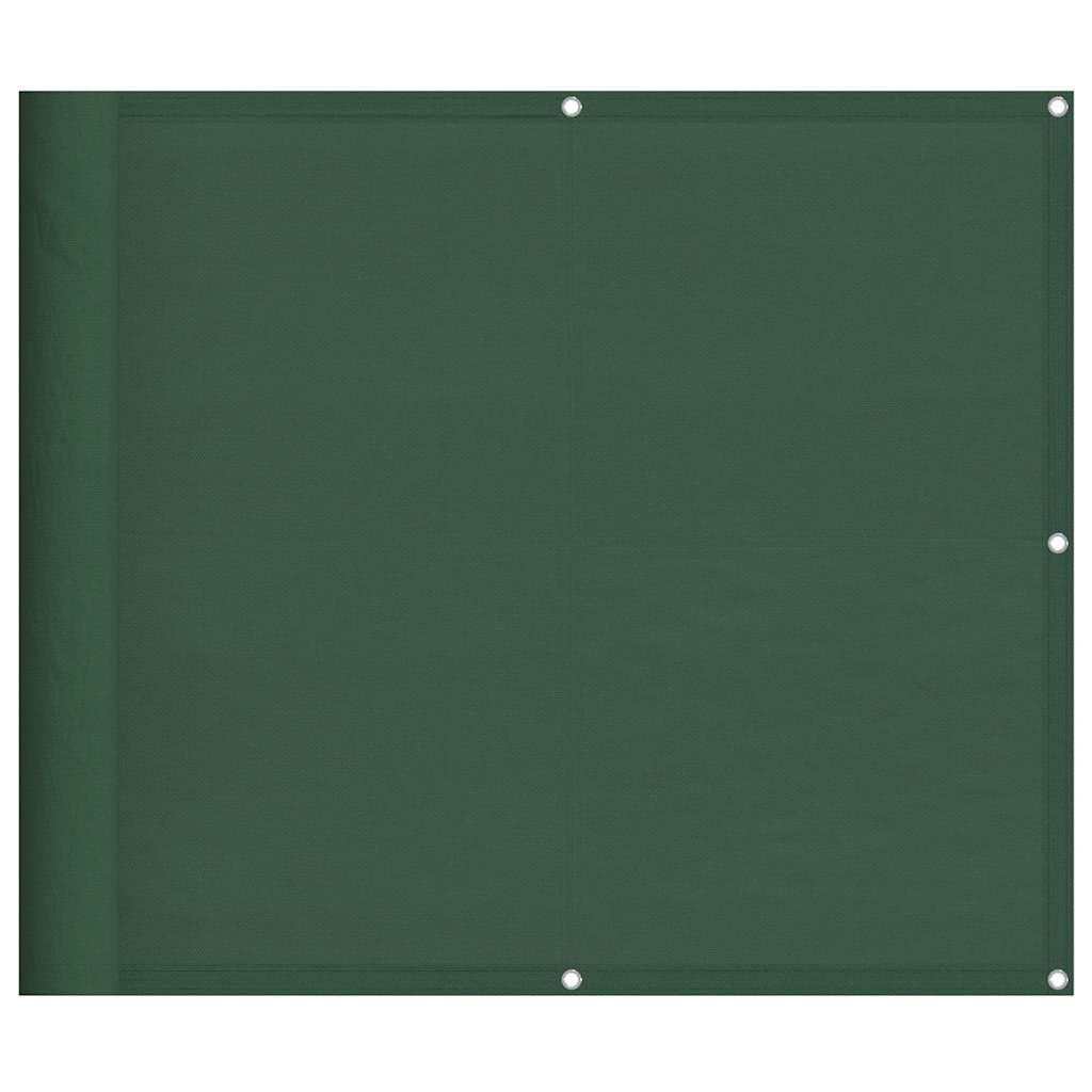 Balkon-Sichtschutz Dunkelgrün 90x700 cm 100 % Polyester-Oxford
