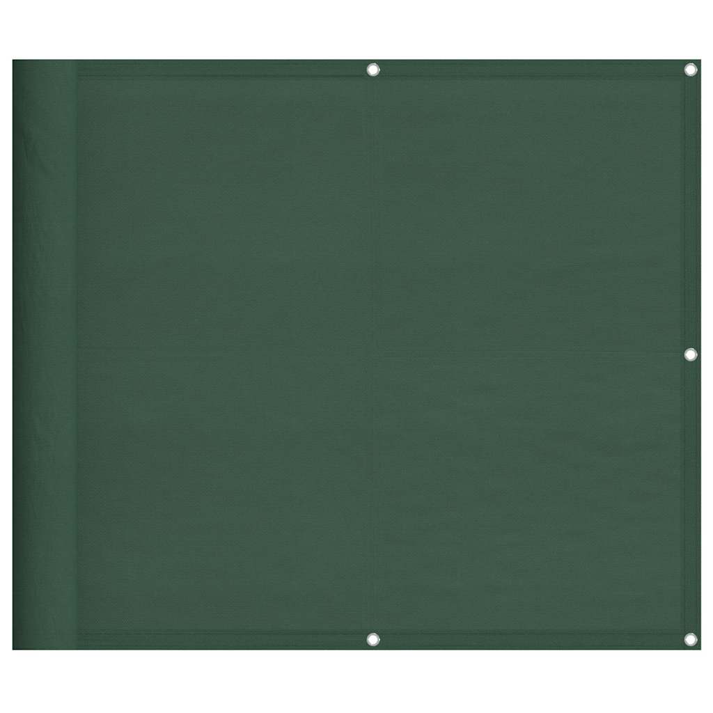 Balkon-Sichtschutz Dunkelgrün 90x800 cm 100 % Polyester-Oxford