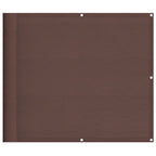 Balkon-Sichtschutz Braun 90x700 cm 100 % Polyester-Oxford