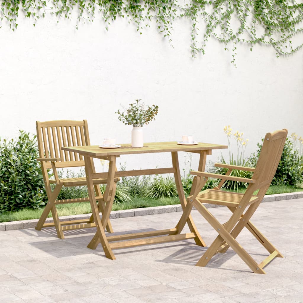 Gartentisch Klappbar 110x55x75 cm Massivholz Akazie