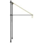 Markise Einziehbar Creme 150x150 cm Stoff und Stahl