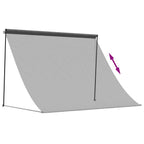 Markise Einziehbar Anthrazit 200x150 cm Stoff und Stahl