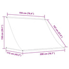 Markise Einziehbar Anthrazit 200x150 cm Stoff und Stahl