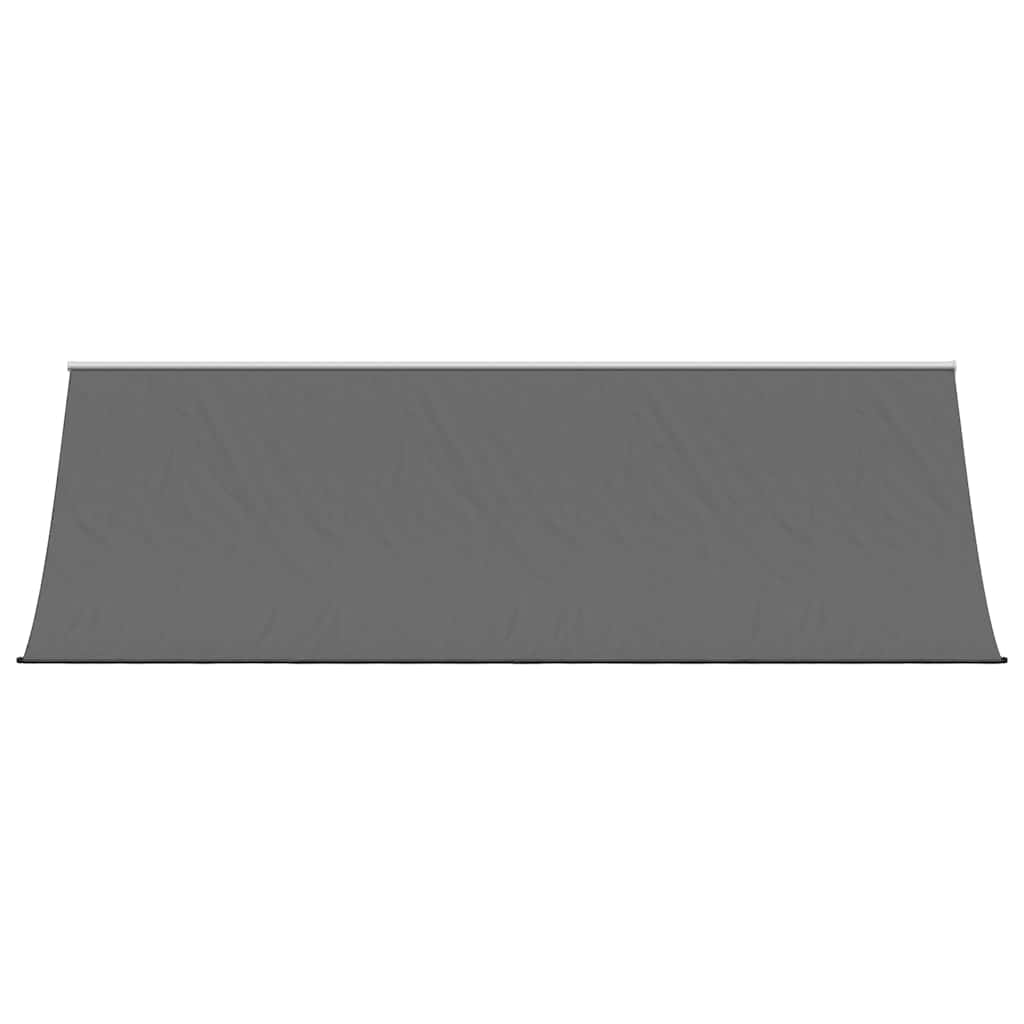 Markise Einziehbar Anthrazit 400x150 cm Stoff und Stahl