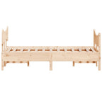 Massivholzbett ohne Matratze 120x200 cm Kiefernholz