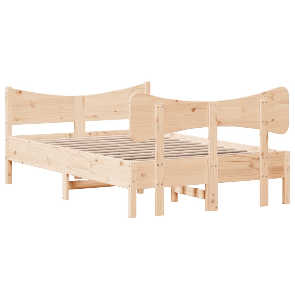 Massivholzbett ohne Matratze 120x200 cm Kiefernholz