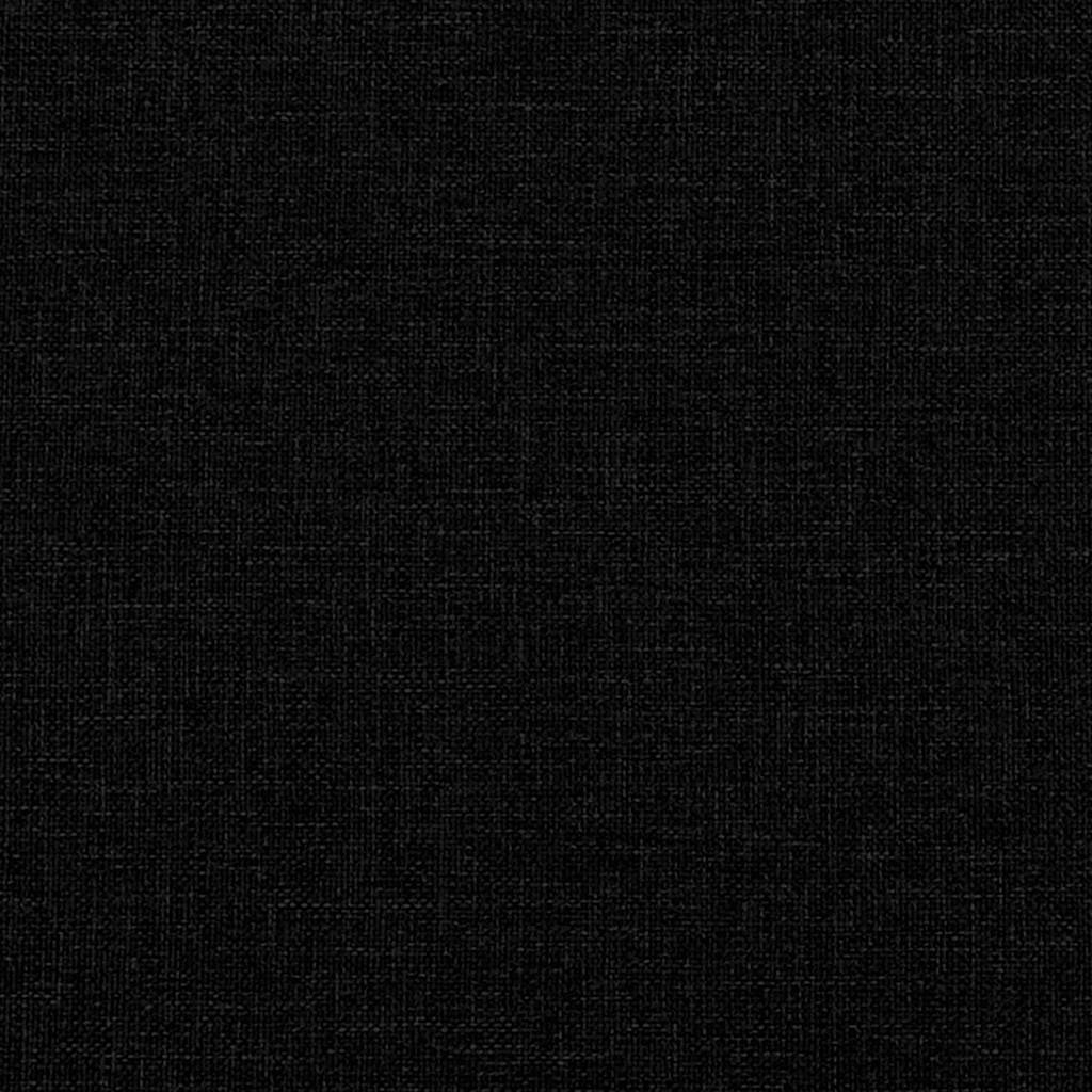 Massage-Chaiselongue mit Kissen Schwarz Stoff
