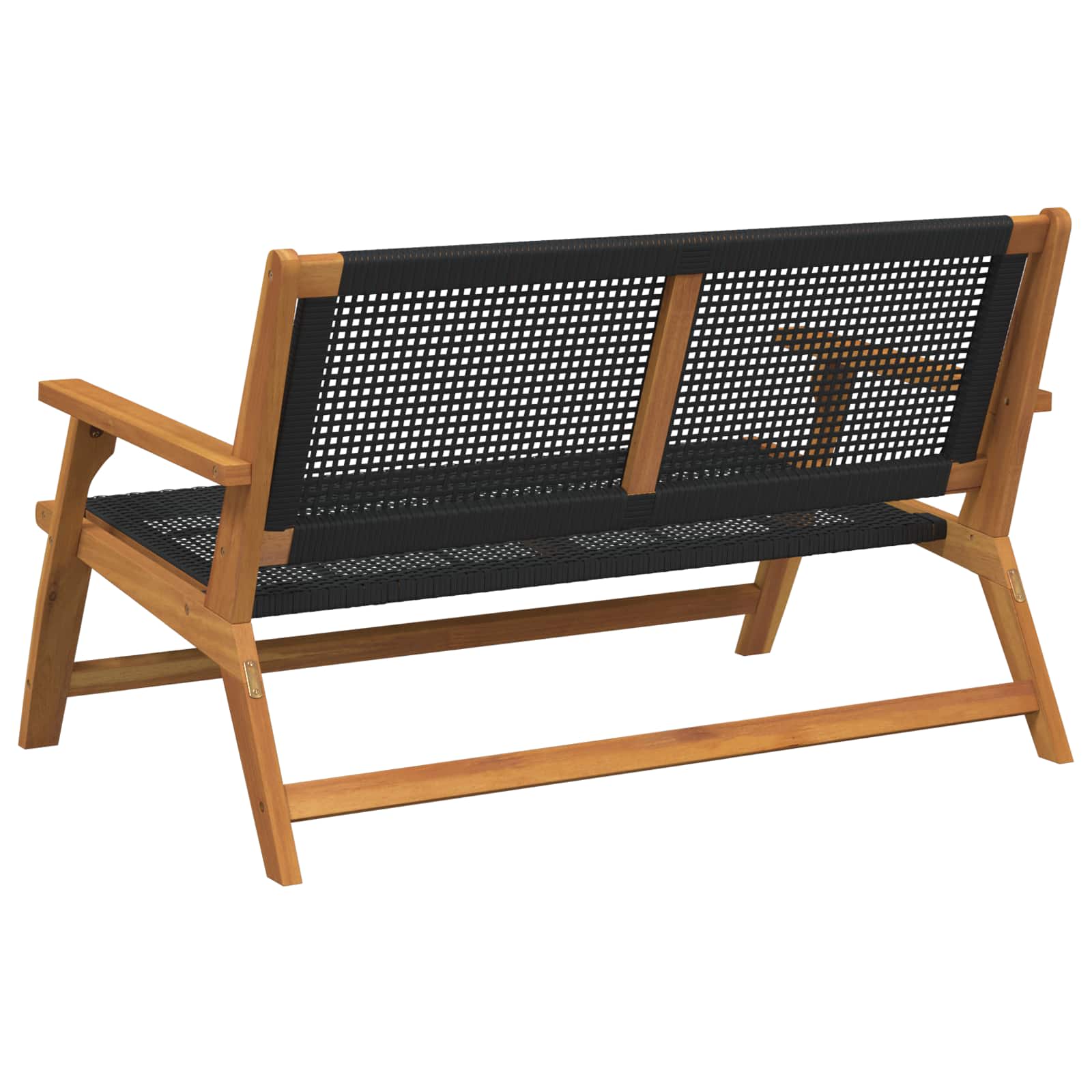 gartenmöbel Schwarz 122 x 78 x 73 cm Massivholz Akazie