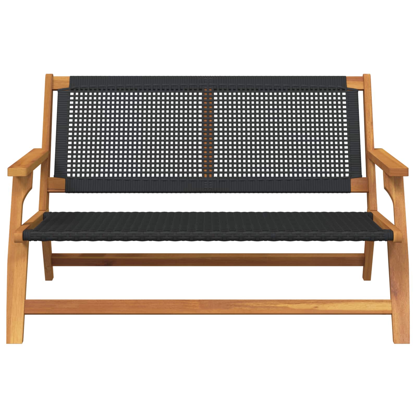 gartenmöbel Schwarz 122 x 78 x 73 cm Massivholz Akazie