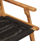 gartenmöbel 2 pcs Schwarz 67 x 76 x 73 cm Massivholz Akazie