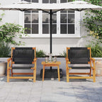 gartenmöbel 2 pcs Schwarz 67 x 76 x 73 cm Massivholz Akazie