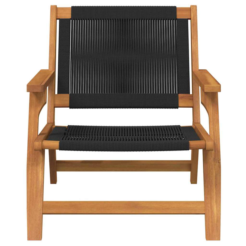 gartenmöbel 2 pcs Schwarz 67 x 76 x 73 cm Massivholz Akazie