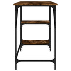 Schreibtisch Räuchereiche 120x50x75 cm Metall Holzwerkstoff