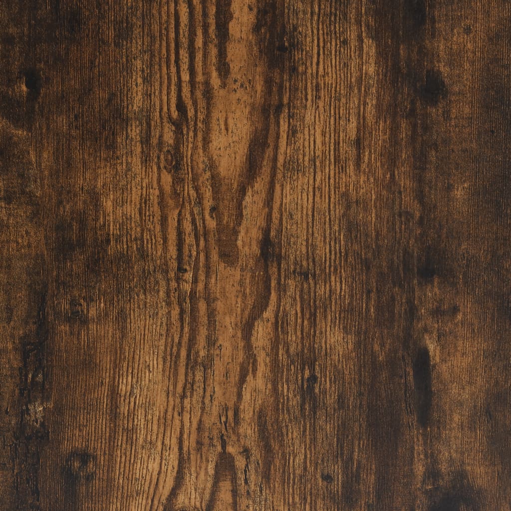 Schreibtisch Räuchereiche 120x50x75 cm Metall Holzwerkstoff