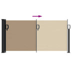 Seitenmarkise Ausziehbar Taupe 100x300 cm