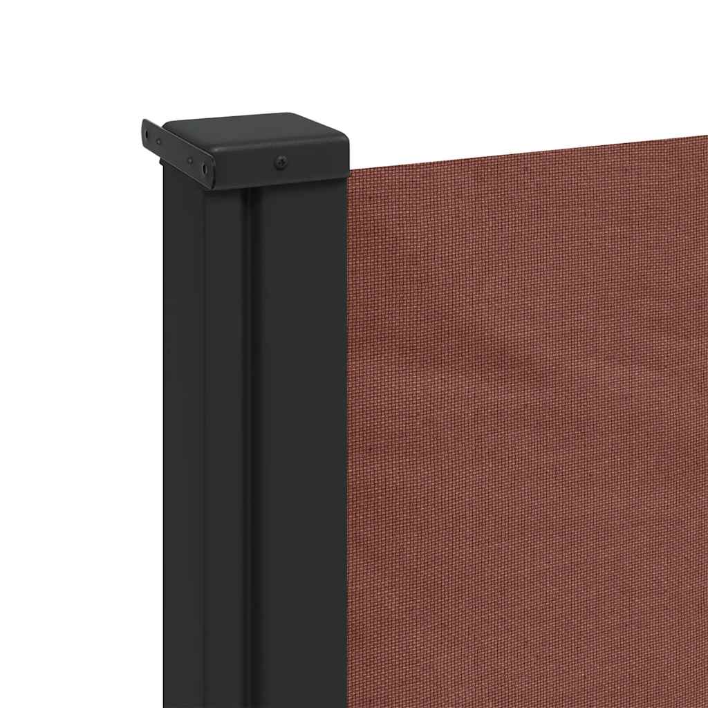 Seitenmarkise Ausziehbar Braun 100x500 cm