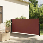Seitenmarkise Ausziehbar Braun 100x500 cm