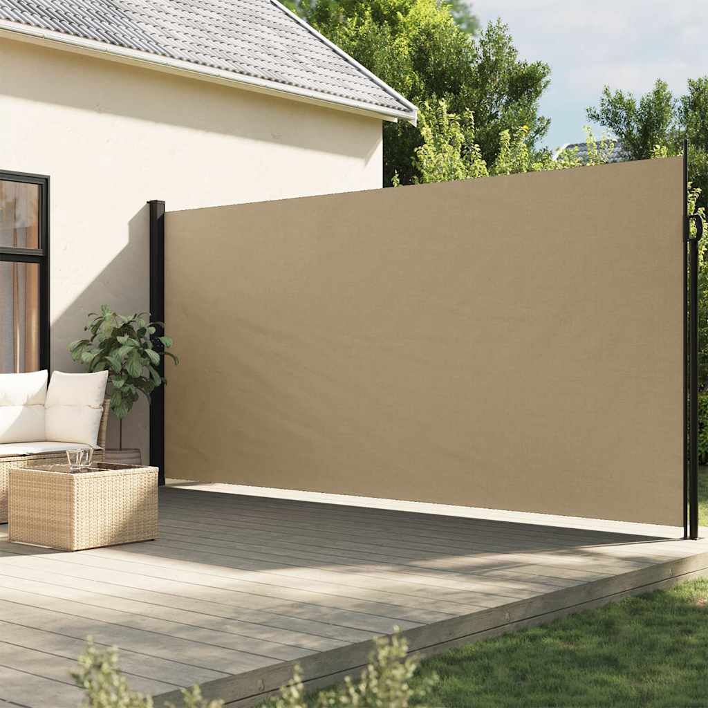 Seitenmarkise Ausziehbar Beige 200x500 cm