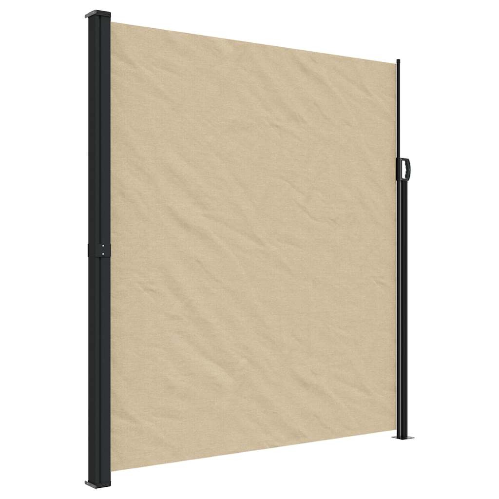 Seitenmarkise Ausziehbar Beige 220x500 cm