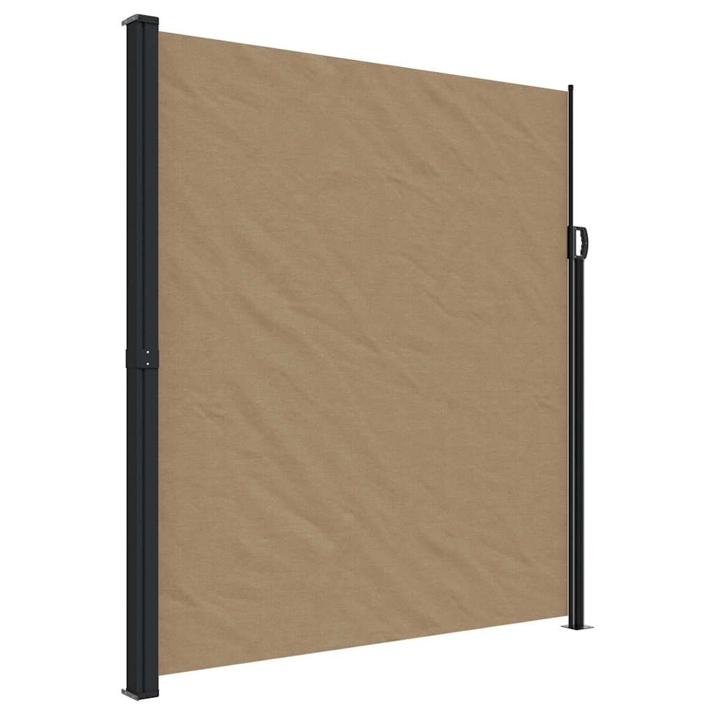 Seitenmarkise Ausziehbar Taupe 220x500 cm