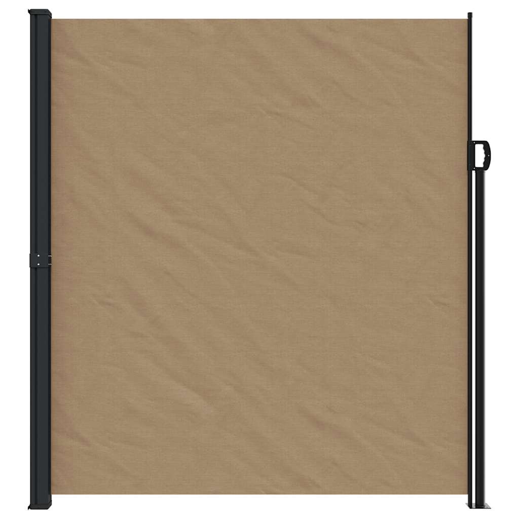 Seitenmarkise Ausziehbar Taupe 220x600 cm