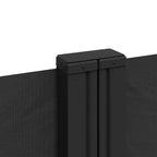 Seitenmarkise Ausziehbar Schwarz 100x600 cm