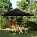 Partyzelt Faltbar Pop-Up Schwarz 292x292x315 cm