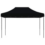 Partyzelt Faltbar Pop-Up Schwarz 410x279x315 cm