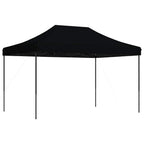 Partyzelt Faltbar Pop-Up Schwarz 410x279x315 cm