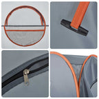 Sichtschutzzelt Grau und Orange Pop-Up Wasserdicht