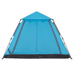 Kuppel-Campingzelt 5 Personen Blau Quick Release