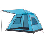 Kuppel-Campingzelt 5 Personen Blau Quick Release