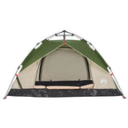 Kuppel-Campingzelt 3 Personen Grün Quick Release