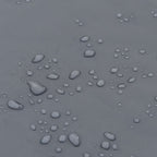 Regenponcho mit Kapuze 2-in-1-Design Grau und Orange 223x145 cm