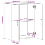 Aktenschrank Sonoma-Eiche 60x32x77,5 cm Holzwerkstoff