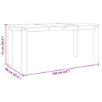 Esstisch PANAMA 160x80x75 cm Massivholz Kiefer