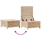 5-tlg. Garten-Lounge-Set mit Kissen Massivholz Kiefer