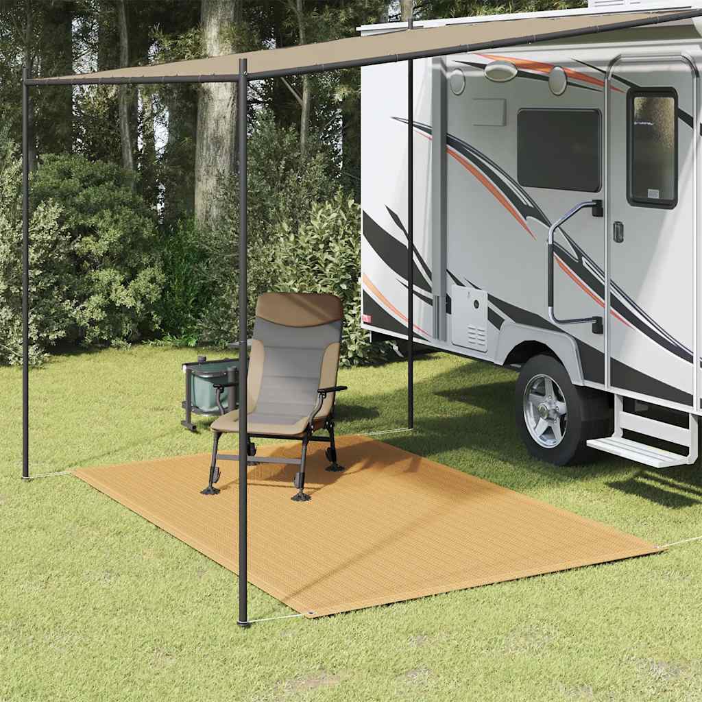 Zeltteppich Sandfarbe 200x300 cm HDPE